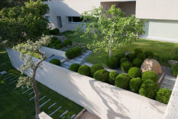 Jardín en la Moraleja. Luis Vallejo